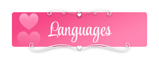 Languages Panel from Cute Pink Panels Theme.